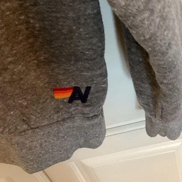Aviator Nation Charcoal rainbow sweatshirt size small - Picture 3 of 5